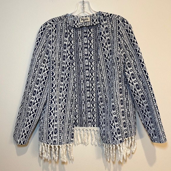 Show Me Your Mumu Jacket Beverly Tassel Blazer  Fringe Aztec XL - Picture 2 of 6